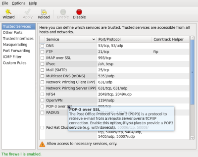 Firewall gui Firewall gui