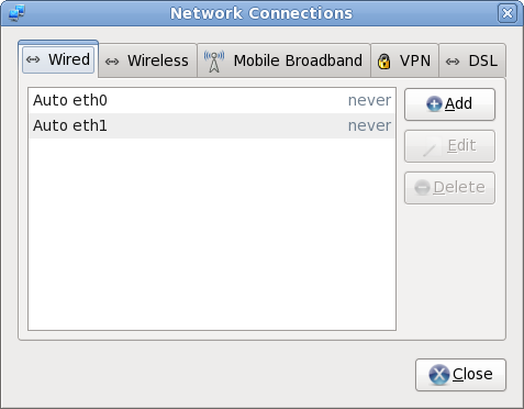 network manager main interface network manager main interface