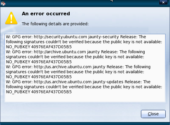 gpg error gpg error