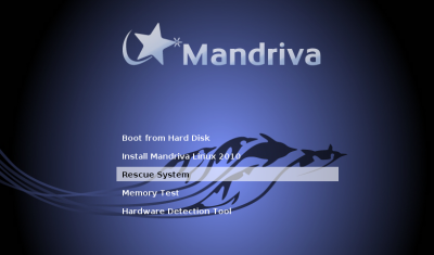 Mandriva Free installation screen