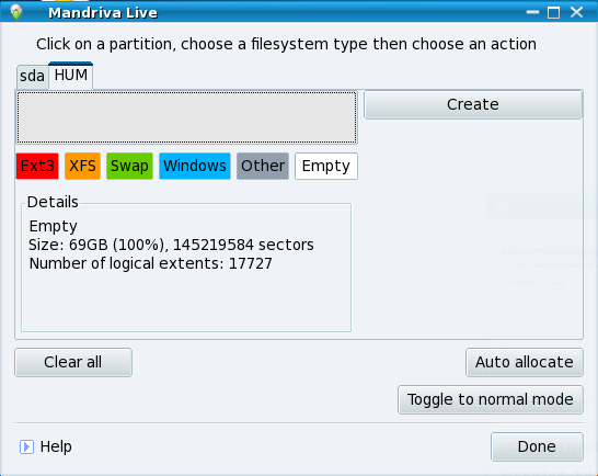 Start creating LVs Start creating LVs
