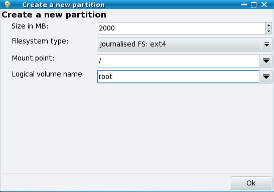 Create root Create root