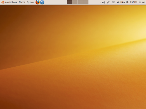 Modified Ubuntu desktop Modified Ubuntu desktop