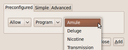 Preconfigured programs