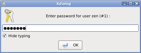 user's password