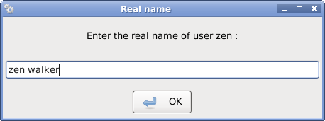user's real name